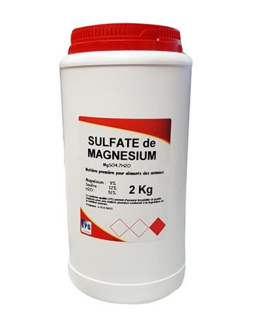 Sulfate de magnésium alimentation animale boîte de 2 kg
