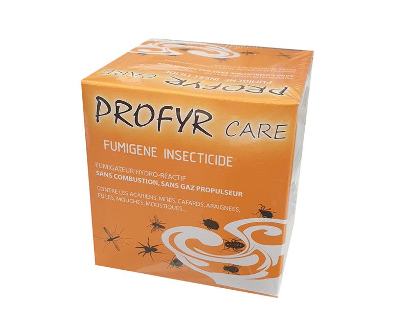 Fumigène insecticide PROFYR CARE acarien mite cafard araignée puce mouche  moustique