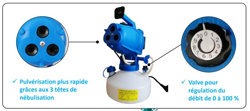 Nébuliseur électrique COMBATTOR - Hyprodis