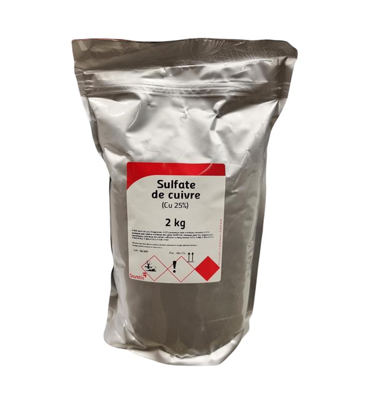 Sulfate de Cuivre 96%, 25 kg