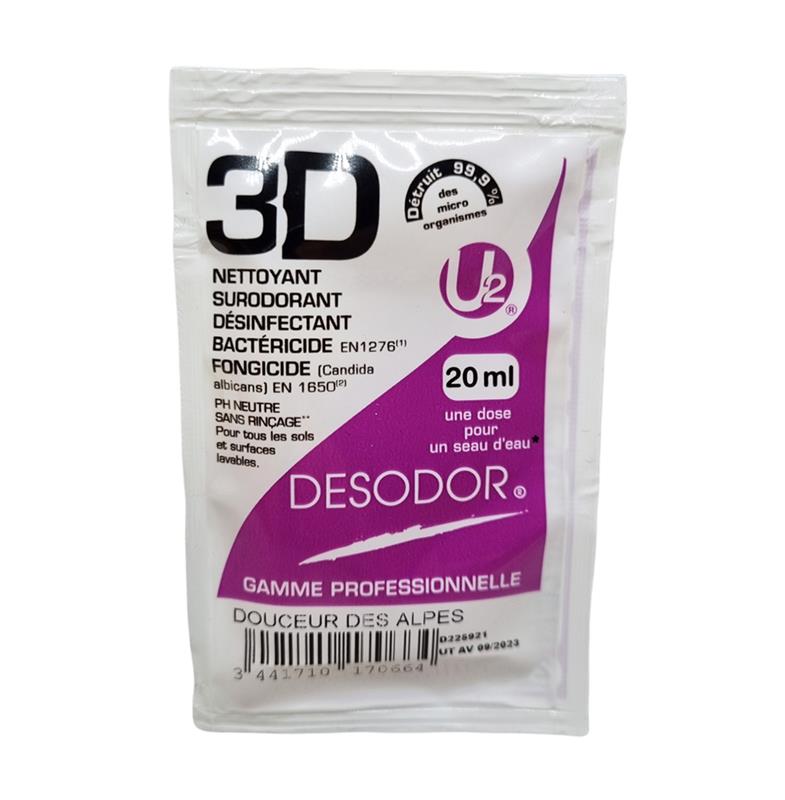 Dosettes 2D Detergent Surodorant JEDOR 20ml Floral 20ml