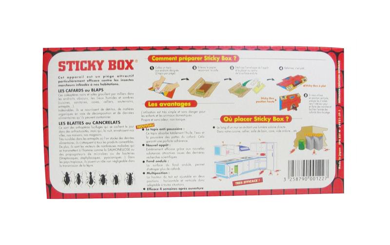 5 pièges anti-cafards STICKY BOX