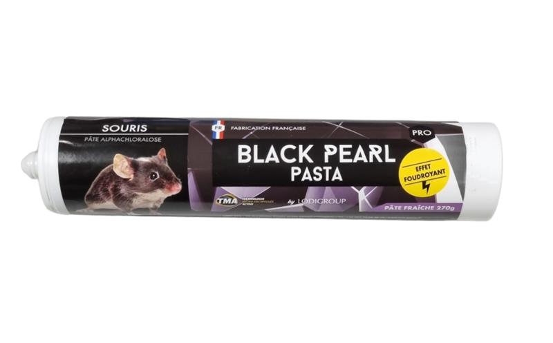 Souricide BLACK PEARL PASTA Alphachloralose 4% cartouche 270 gr