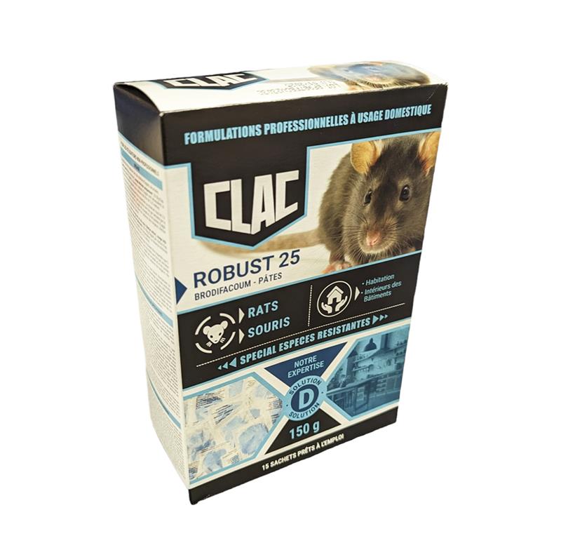 Raticide Professionnel Robust 25 : Élimination Puissante des Rats