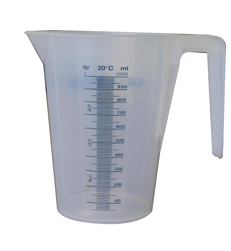 Verre mesureur pichet becher doseur 1 litre