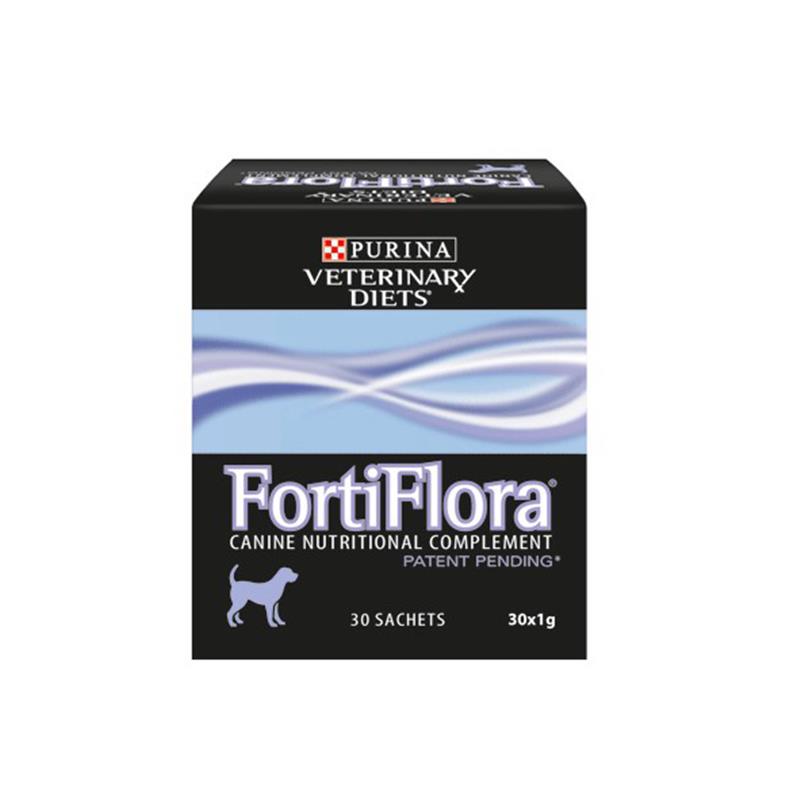 Fortiflora chien supplément nutrionnel contre les diarrhées PURINA 30 x 1 gr