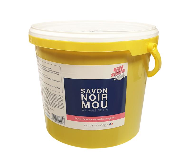 Savon noir mou à l´huile de lin en pâte professionnel lessive sols seau 5kg  - GLOSS PROVEN ORAPI