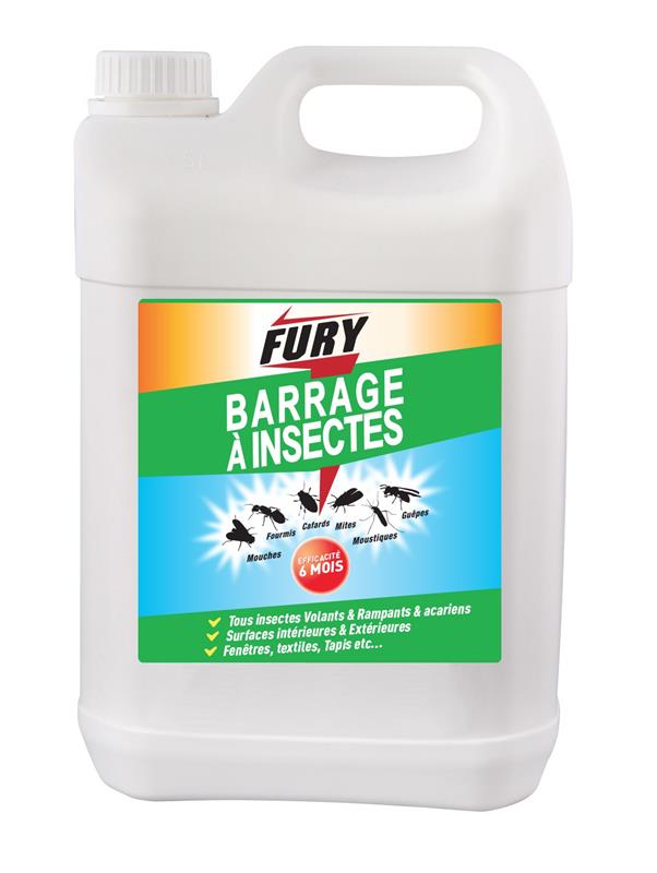 BARRAGE À INSECTES Fury insecticide Acétamipride 5 litres
