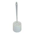 Brosse WC avec support en plastique blanc