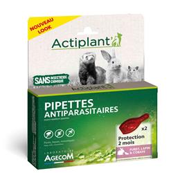 Actiplant´ Pipettes antiparasitaire furet lapin cobaye NAC