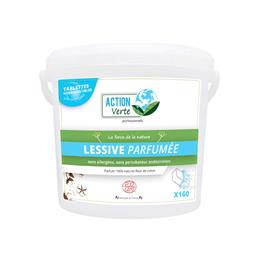 Action verte tablettes lessive linge parfumée ecocert