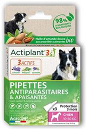 Actiplant´3 bio pipettes antiparasitaires et apaisantes pour chien