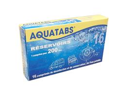 AQUATABS réservoirs 200 litres 16 cps AQUATABS réservoirs 200 litres 16 cps