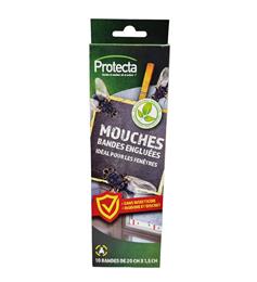 Bandes engluées pièges mouches x 10