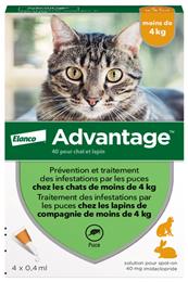 Advantage 40 chat - 4 kg