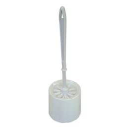 Brosse WC avec support en plastique blanc