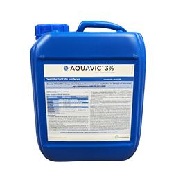 Désinfectant iode AQUAVIC 3% : 4 x 5 litres